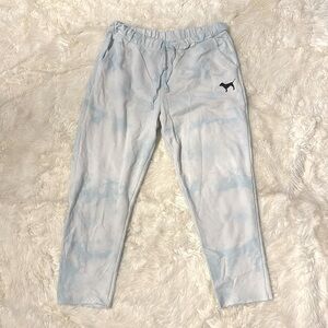 Blue cloudy lounge pants by PINK